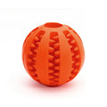 Orangener Gloria Dental Care Hundespielzeug Ball mit Noppen für Zahnpflege, 5 cm, Tierspielzeug.