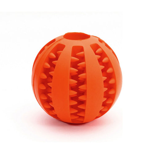 Orangener Gloria Dental Care Hundespielzeug Ball mit Noppen für Zahnpflege, 5 cm, Tierspielzeug.