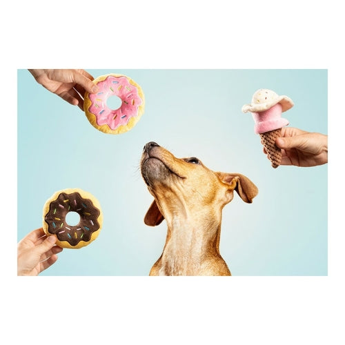 Plüsch Hundespielzeug Eis - weich und kuschelig