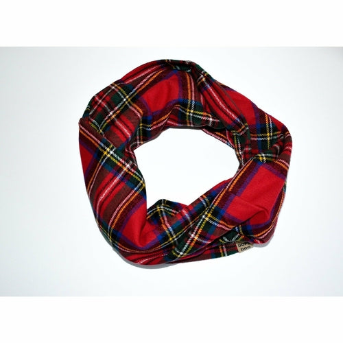 Plaid patterned headband on a white background