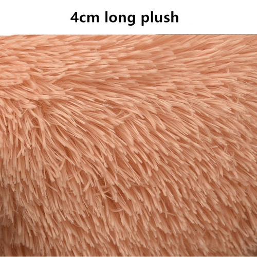 Rosa weiches Plüschmaterial mit 4cm langen Fasern, ideal für Hundeleine, Hundespielzeug und Katzenspielzeug in.